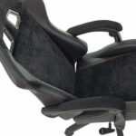 Кресло компьютерное BRABIX "Striker GM-121", синхромеханизм, 2 подушки, экокожа/велюр, черное, 532962 — изображение 14