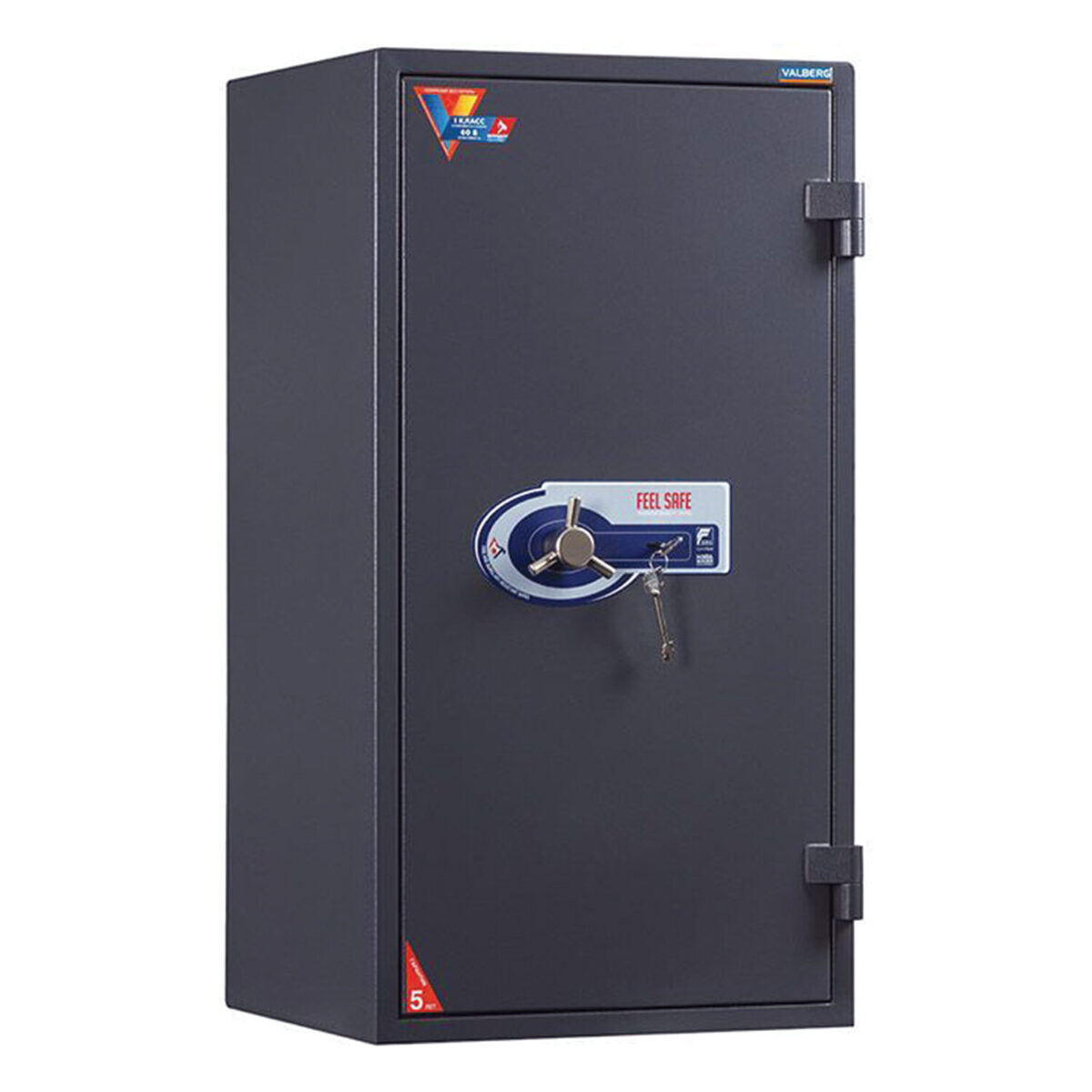 Сейф огневзломостойкий VALBERG "Гарант-95T", 950х505х440 мм, 138 кг, ключевой замок, трейзер — изображение 2