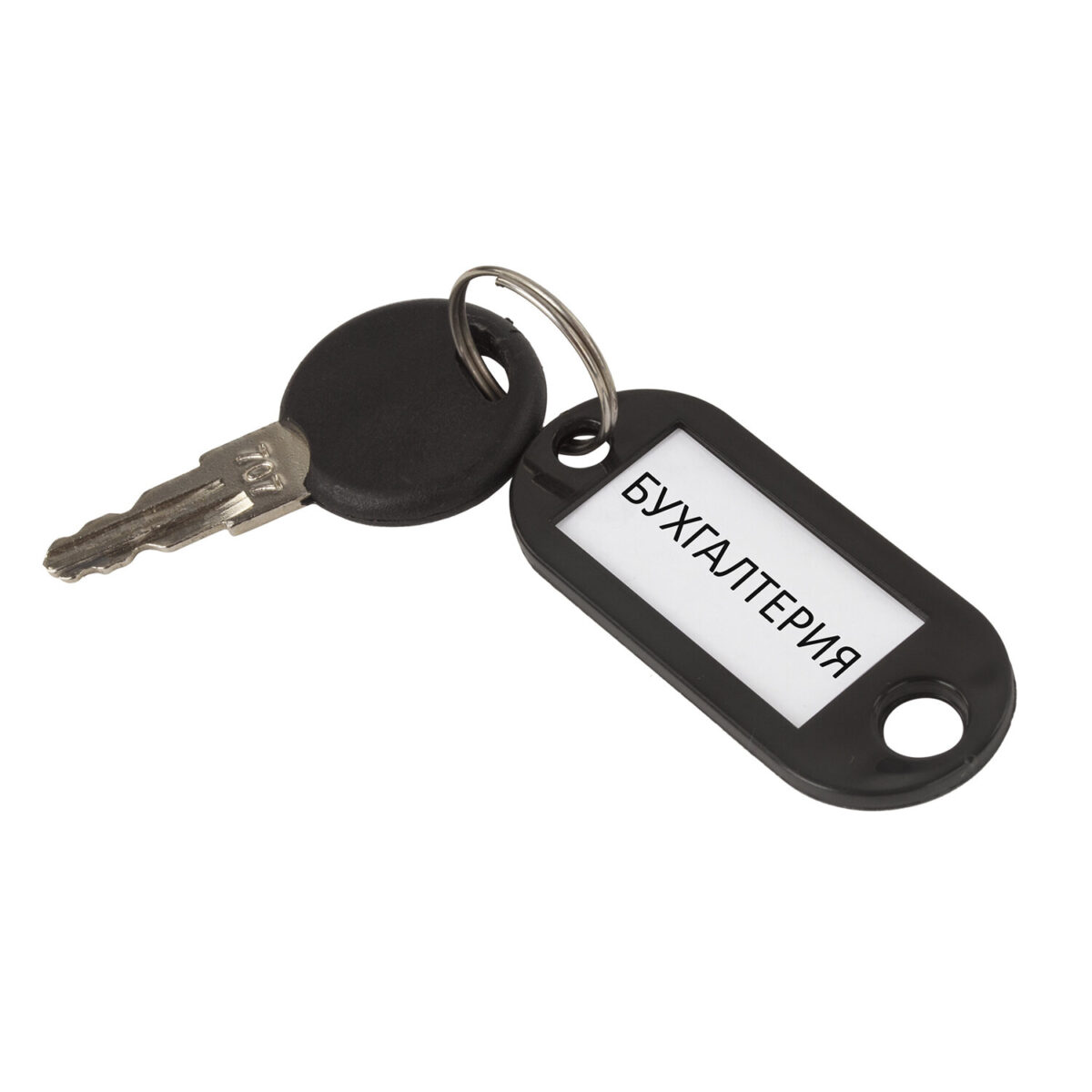 Бирки для ключей КОМПЛЕКТ 50 ШТ., длина 50 мм, инфо-окно 30х15 мм, ЧЕРНЫЕ, STAFF, 237491 — изображение 5