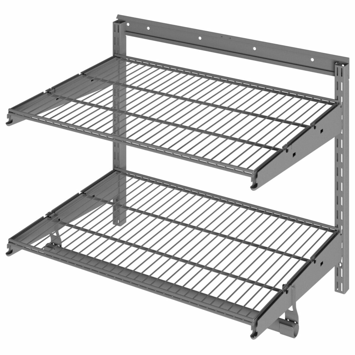 Гардеробная система BASIC G60S, 530х640х350 мм, 2 полки, 1 штанга, графит, S70299913415 — изображение 2