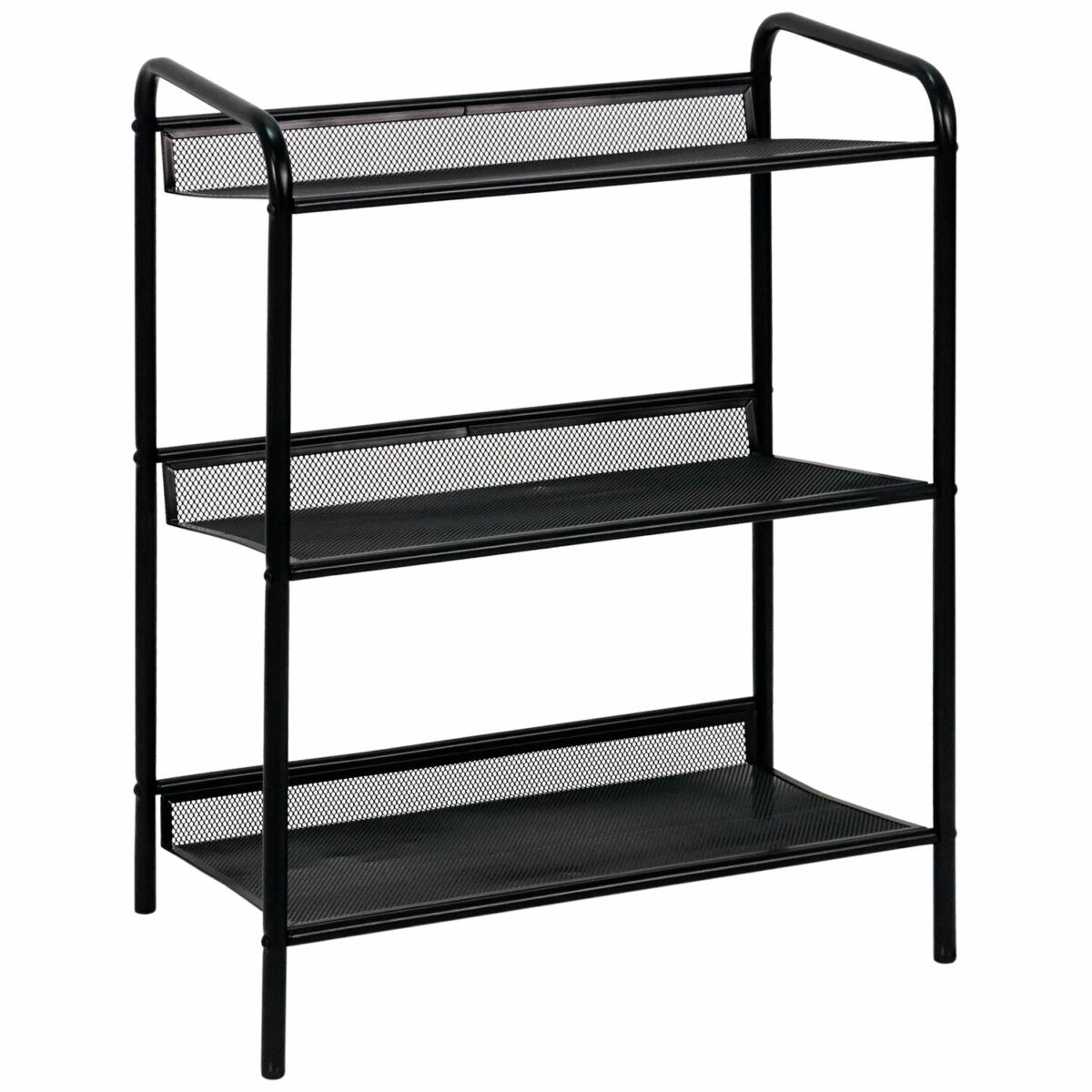 Полка для обуви "Женева-13", 450х270х600 мм, 3 полки, металл, чёрная, ПДО Ж13 Ч — изображение 1