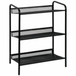 Полка для обуви "Женева-13", 450х270х600 мм, 3 полки, металл, чёрная, ПДО Ж13 Ч