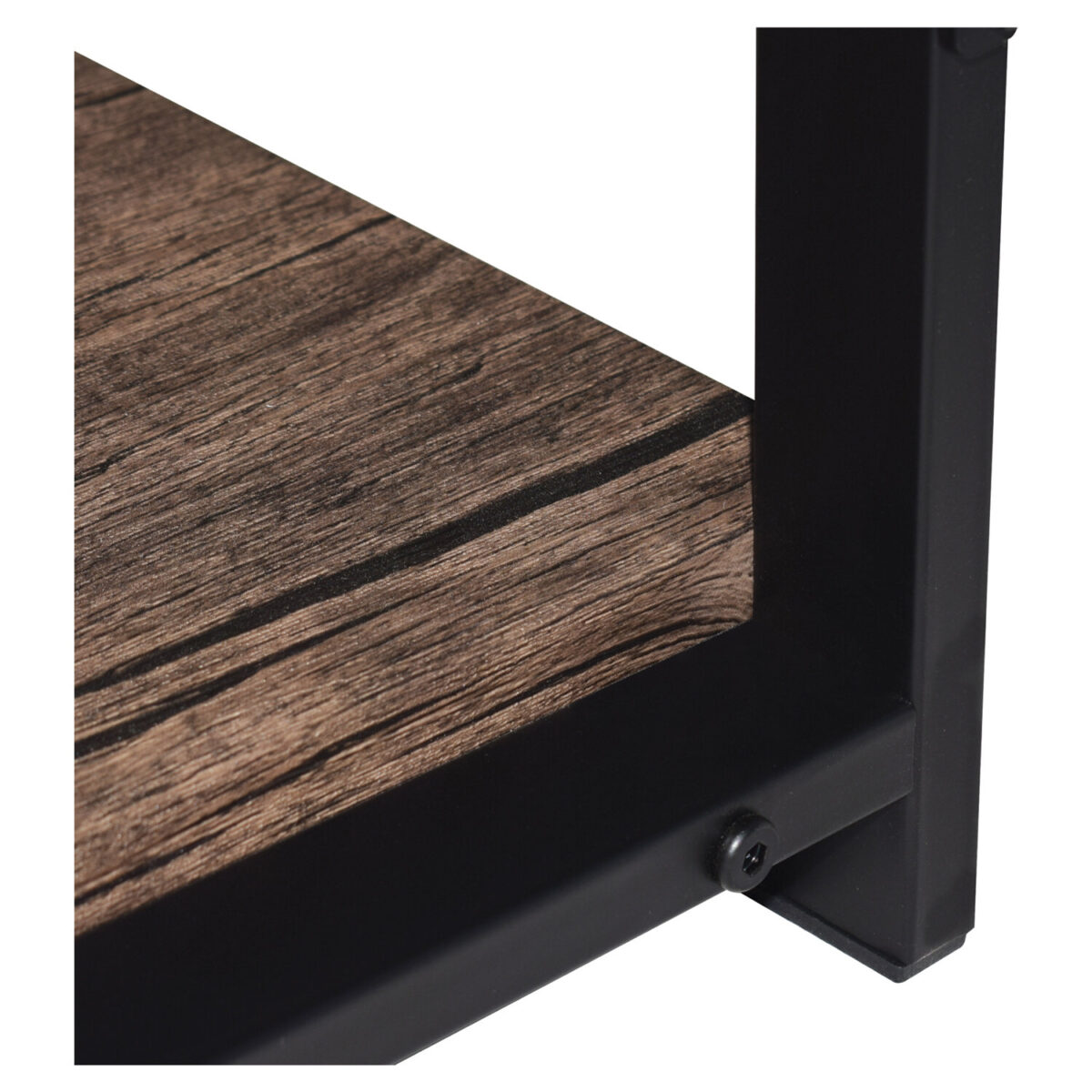 Стол на металлокаркасе BRABIX "LOFT CD-006", 1200х500х730 мм, 2 полки, цвет морёный дуб, 641224 — изображение 10