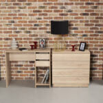 Комод BRABIX "Scandi CM-001", 750х330х730 мм, 4 ящика, ЛДСП, дуб сонома, 641901, ЦБ013659 -2 — изображение 2