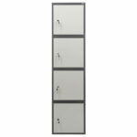 Шкаф металлический для документов AIKO "SL-185/4" ГРАФИТ, 1800х460х340 мм, 37 кг, S10799182502 — изображение 3