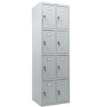 Шкаф металлический для сумок ПРАКТИК "ML/LS 24-60" восьмисекционный, 1830х600х500 мм, 33 кг, разборный, LS-24 — изображение 3