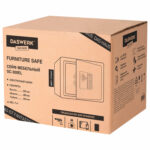 Сейф мебельный DASWERK (ДАСВЕРК) SC-300EL (300х380х300 мм), электронный замок, графит, 291346 — изображение 12