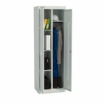 Шкаф металлический хозяйственный ШМУ-22-600, двухсекционный, 1850х600х500 мм, 33 кг, разборный — изображение 2