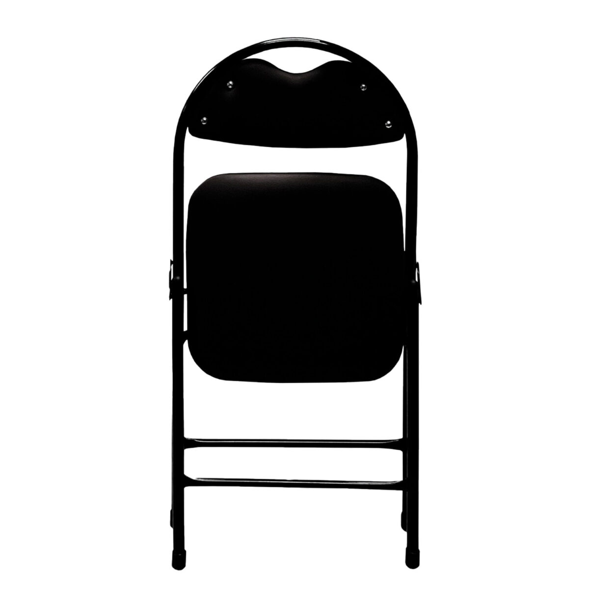 Стул складной для дома и офиса РС94, черный каркас, экокожа черный — изображение 6