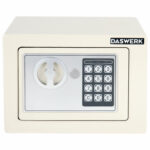 Сейф мебельный DASWERK (ДАСВЕРК) SC-170EL (170х230х170 мм), электронный замок, бежевый, 291340 — изображение 3