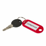 Бирки для ключей КОМПЛЕКТ 12 шт., длина 50 мм, инфо-окно 30х15 мм, АССОРТИ, BRAUBERG, 231151 — изображение 6