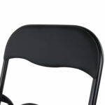 Стул складной BRABIX "Golf CF-007", черный каркас, кожзам черный, 531565 — изображение 9