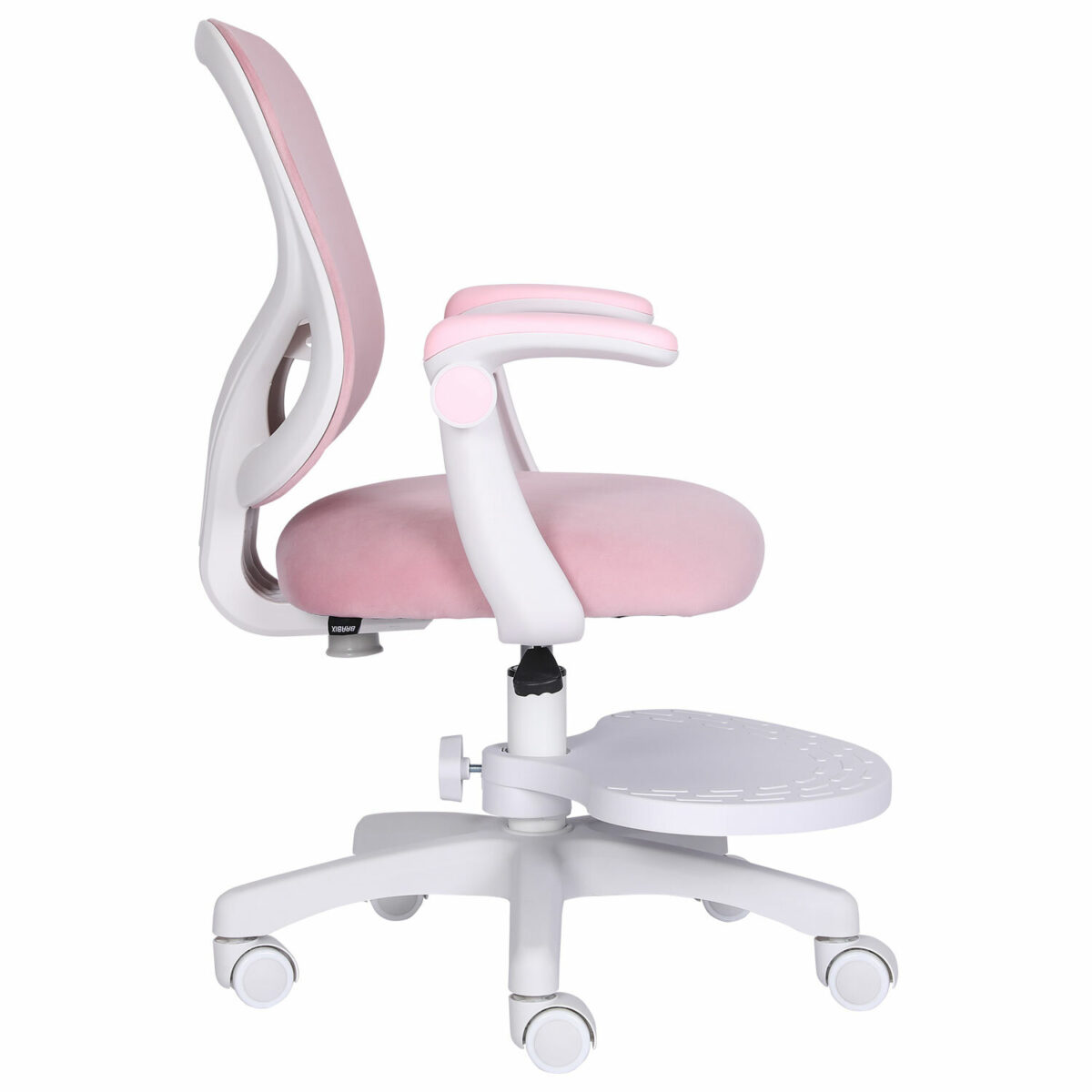 Кресло детское с подставкой для ног BRABIX "Sky MG-206", велюр, розовое, 533154 — изображение 4