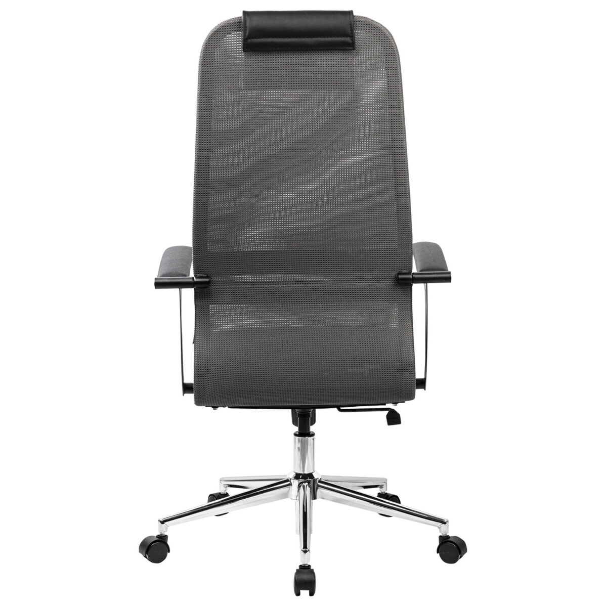 Кресло офисное BRABIX PREMIUM "Ultimate EX-801" хром, плотная двойная сетка Х2, черное/серое, 532918 — изображение 5