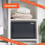 Сейф мебельный DASWERK (ДАСВЕРК) SC-250KL (250х350х250 мм), ключевой замок, графит, 291342 — изображение 18