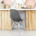 Стулья BRABIX "Eames CF-010", КОМПЛЕКТ 4 шт., пластик серый, опоры дерево/металл, 532632, 2033A — изображение 10