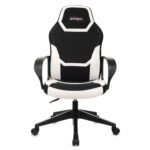 Кресло компьютерное BRABIX "Alpha GM-018", ткань/экокожа, черное/белое, 532640, GM-018_532640 — изображение 4