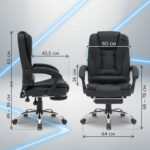 Кресло офисное CROMEX (КРОМЕКС) "Chill MS-005", с функцией вибромассажа, подножка, экокожа, черное, 532958 — изображение 22