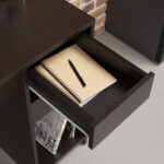 Стол письменный/компьютерный BRABIX "Scandi CD-017", 900х450х750 мм, 2 ящика, венге, 641896, ЦБ013706-3 — изображение 6