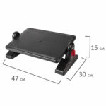 Подставка для ног BRAUBERG офисная, 41,5х30 см, с фиксаторами, черная, 531487 — изображение 4