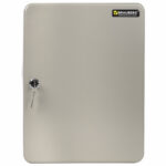 Шкафчик (Ключница) на 140 ключей BRAUBERG, 370х280х80 мм, с замком, +140 брелоков, серый, 290340 — изображение 4