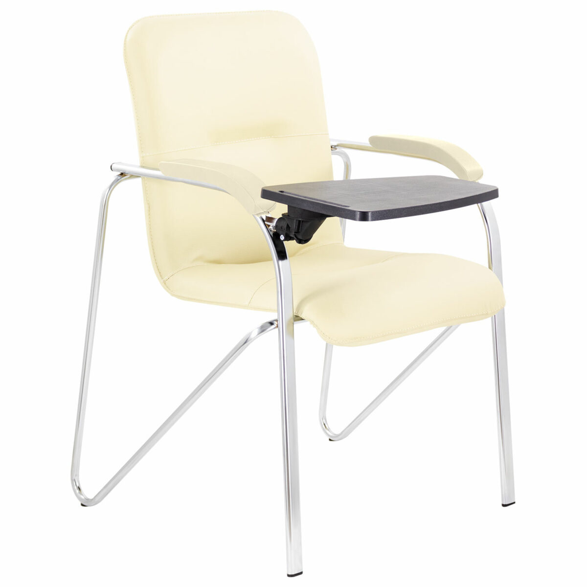 Кресло со столом BRABIX "Samba CF-108 BOX-2", хром каркас, кожзам бежевый, разобрано, 533219 — изображение 1