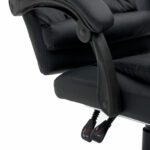 Кресло офисное CROMEX (КРОМЕКС) "Chill MS-005", с функцией вибромассажа, подножка, экокожа, черное, 532958 — изображение 13