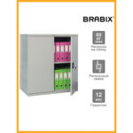 Шкаф металлический (антресоль) BRABIX "MK 08/46", 830х915х460 мм, 24 кг, 1 полка, разборный, 291137, S204BR080102 — изображение 9