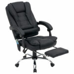 Кресло офисное CROMEX (КРОМЕКС) "Lounge MS-007", подножка, 6 массажных модулей, экокожа, черное, 532960 — изображение 10