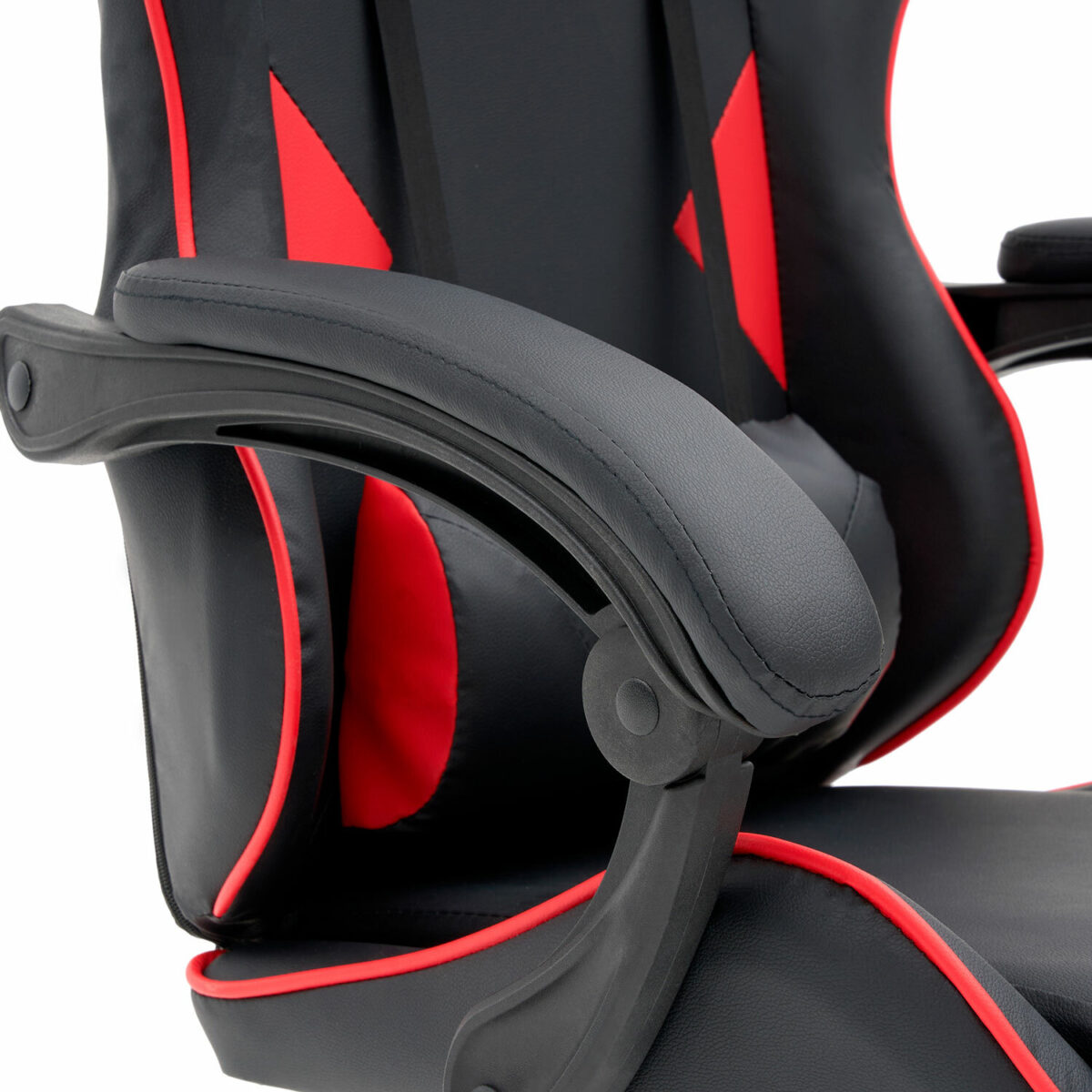 Кресло компьютерное CROMEX (КРОМЕКС) "Joker GM-125", две подушки, экокожа, черное/красное, 532954 — изображение 11