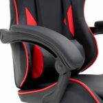 Кресло компьютерное CROMEX (КРОМЕКС) "Joker GM-125", две подушки, экокожа, черное/красное, 532954 — изображение 11