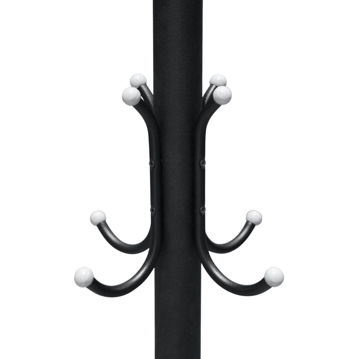 Вешалка-стойка SHT-CR450, 1,86 м, диск 37 см, 6 крючков + 4 дополнительных, металл/мрамор, черная, В1-50 — изображение 3