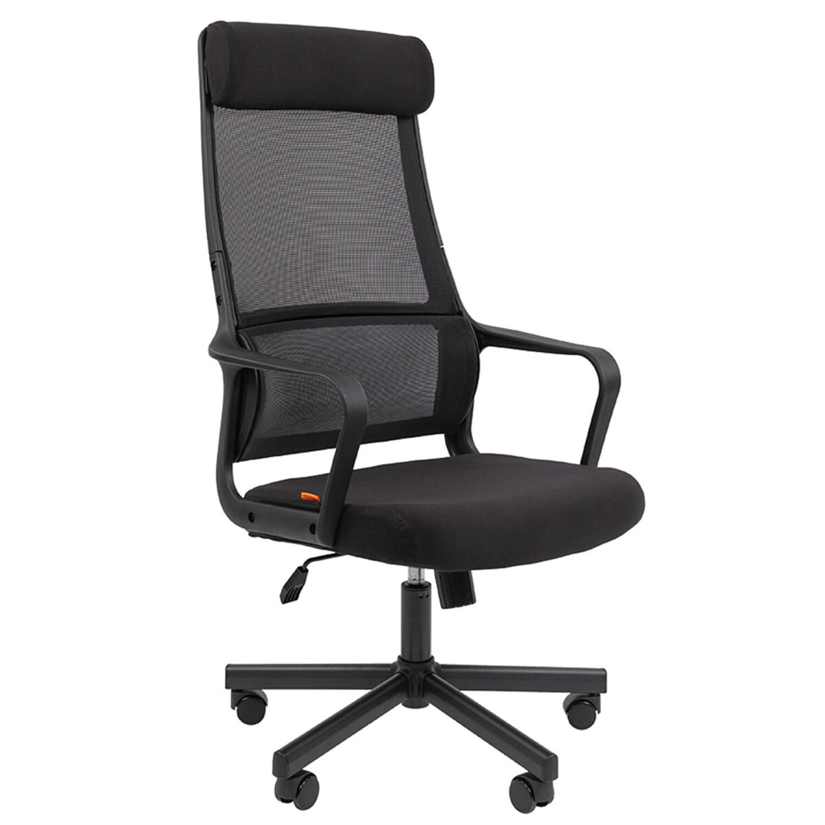 Кресло офисное Chairman CH 590, сетка/ткань, черное, 7134733 — изображение 1