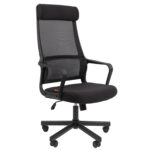 Кресло офисное Chairman CH 590, сетка/ткань, черное, 7134733