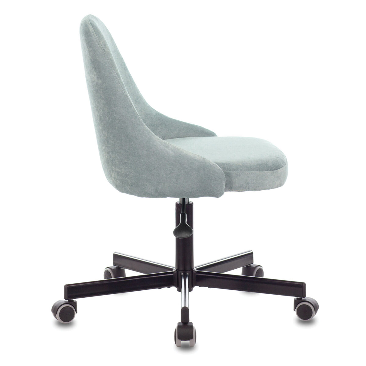 Кресло CH-340M, пятилучие металлическое, ткань, серо-голубое, 1398209 — изображение 4