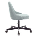 Кресло CH-340M, пятилучие металлическое, ткань, серо-голубое, 1398209 — изображение 4