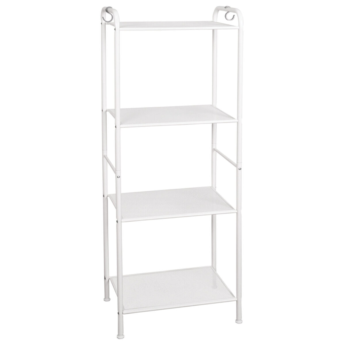 Стеллаж на металлокаркасе "Валенсия-14", 455х300х1205 мм, 4 полки, белый, СТВ14 Б — изображение 1