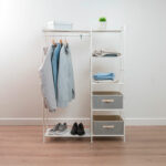 Вешалка-стеллаж "Валенсия-1", 1555х1090х300 мм, 7 полок, металл, белая, ГСВ1 Б — изображение 5