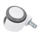 Колеса (ролики) BRABIX для кресла, прорезиненные, SLIM, КОМПЛЕКТ 5 шт., шток d 11 мм, белые, 533086 — изображение 7