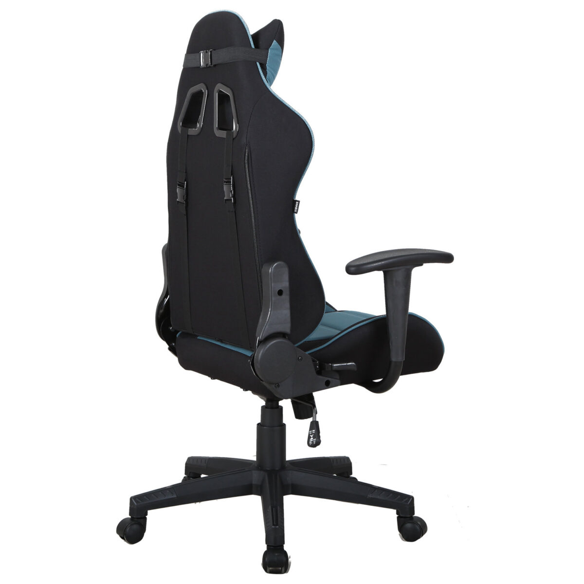 Кресло компьютерное BRABIX "GT Racer GM-100", две подушки, ткань, черное/голубое, 531818 — изображение 7