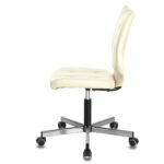 Кресло BRABIX "Stream MG-314", без подлокотников, пятилучие серебристое, экокожа, бежевое, 532078 — изображение 5