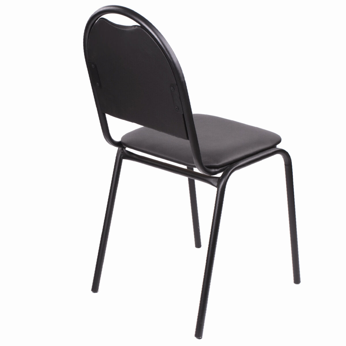 Стул для посетителей РС00Л, черный каркас, кожзам черный — изображение 4