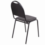 Стул для посетителей РС00Л, черный каркас, кожзам черный — изображение 4
