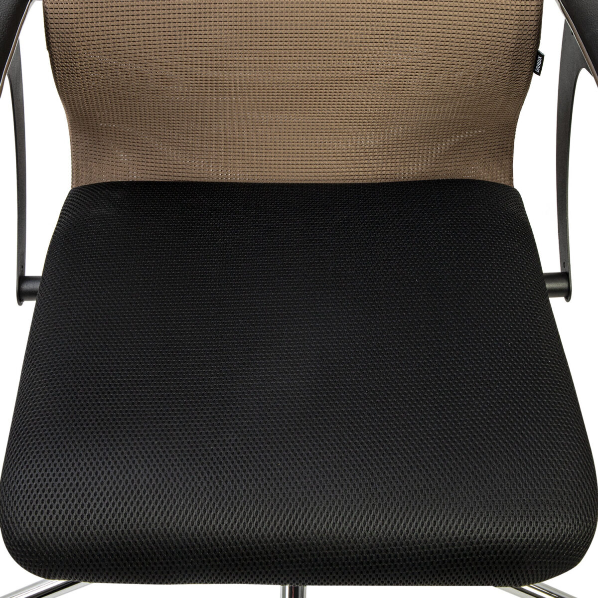 Кресло BRABIX PREMIUM "Ultimate EX-801" хром, плотная двойная сетка Х2, черное/коричневое, 532920 — изображение 15