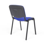 Стул для персонала и посетителей "ИЗО", черный каркас, ткань черно-синяя, В-12/С-14 — изображение 5