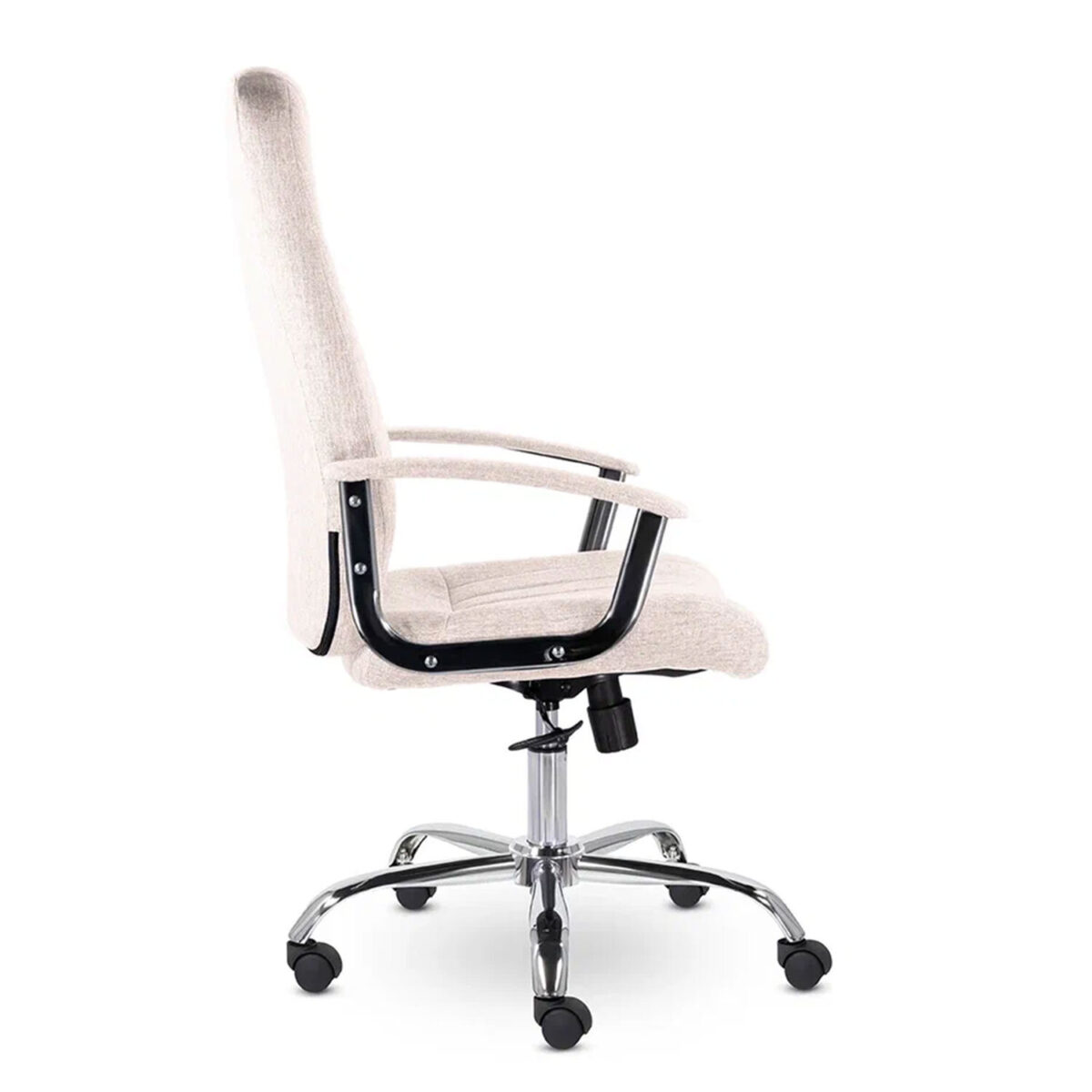 Кресло офисное "Бостон", CH-277, хром, ткань, бежевый (M-11) — изображение 4