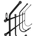 Вешалка настенная "Стандарт 2/5", 220х475х95 мм, 5 крючков, металл, черная — изображение 2