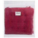 Подушка на стул "ВЕЛЬВЕТ" 38х38 см, полиэстер, бордовая, PRIMILA (ПРИМИЛА) CLASSIC, 700507 — изображение 6