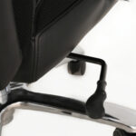 Кресло офисное BRABIX PREMIUM "Bomer HD-007", НАГРУЗКА до 250 кг, рециклированная кожа, хром, черное, 531939 — изображение 9