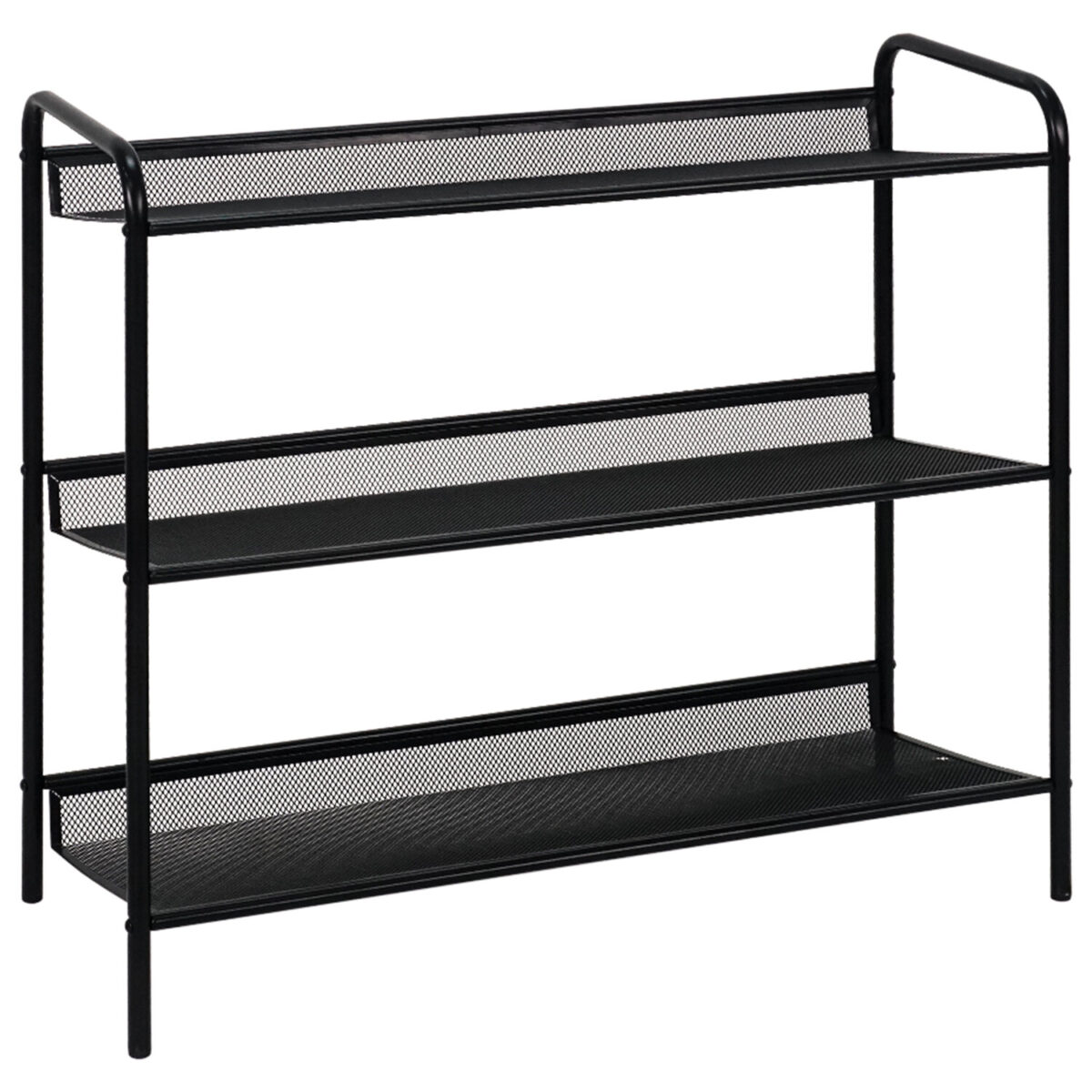 Полка для обуви "Женева-23", 645х270х600 мм, 3 полки, металл, чёрная, ПДО Ж23 Ч — изображение 1